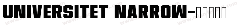 Universitet Narrow字体转换